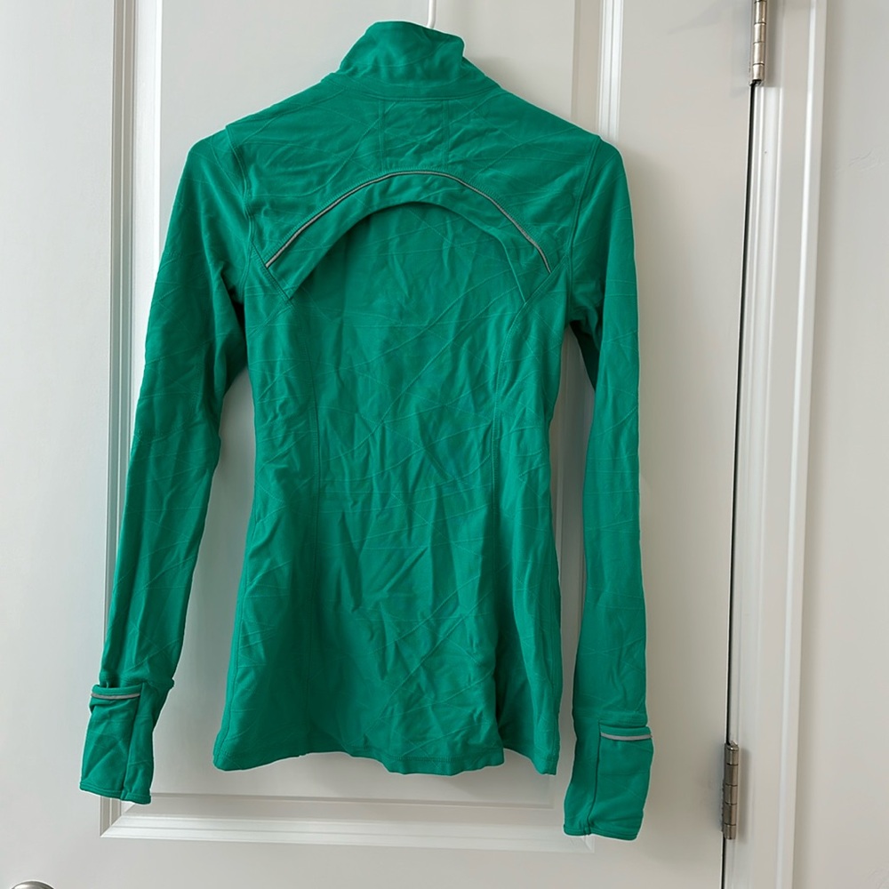 Green Workout Zip Up - Picture 5 of 8